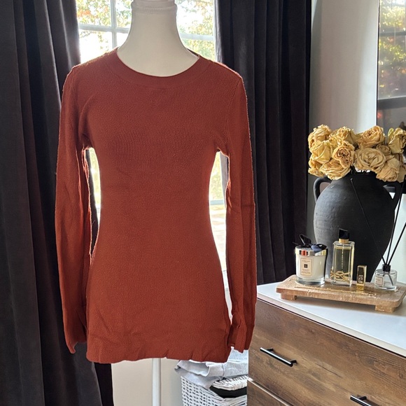 Cyrus Tops - Cyrus Terracotta Long Sleeve Top